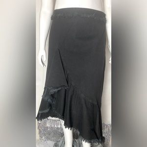 NWT Ashley Stewart black denim skirt size 18